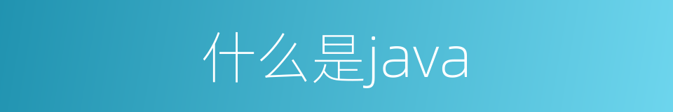 什么是java的同义词