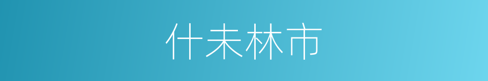 什未林市的同义词