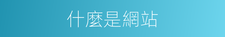 什麼是網站的意思