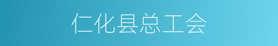 仁化县总工会的同义词