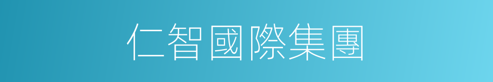 仁智國際集團的同義詞