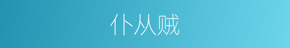 仆从贼的同义词