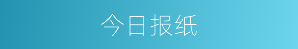 今日报纸的同义词