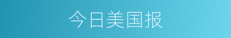 今日美国报的同义词