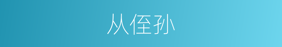 从侄孙的意思