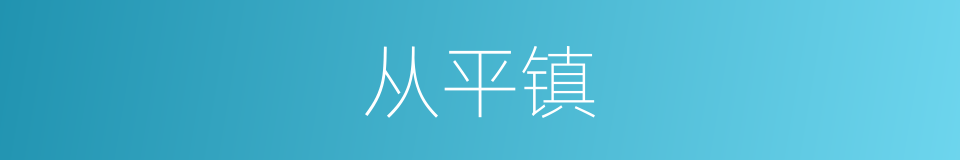 从平镇的同义词