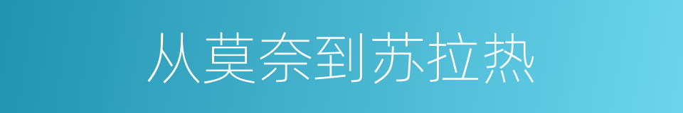 从莫奈到苏拉热的同义词