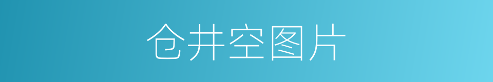 仓井空图片的同义词