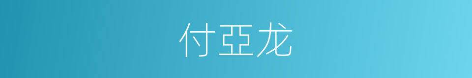 付亞龙的同義詞