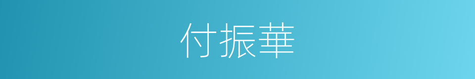 付振華的同義詞
