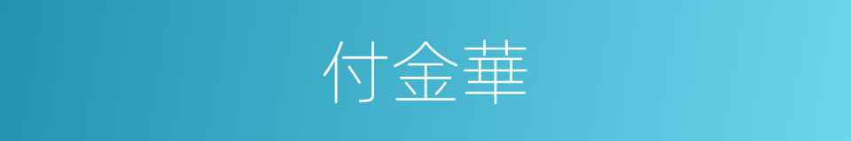 付金華的同義詞