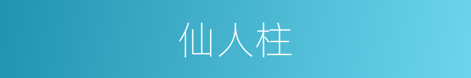 仙人柱的同义词