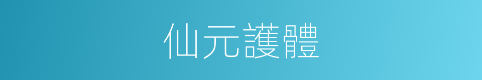 仙元護體的同義詞