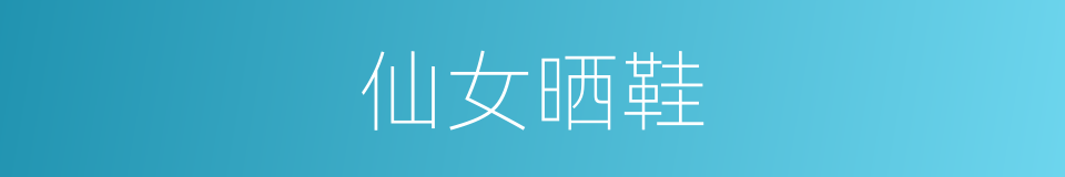 仙女晒鞋的同义词