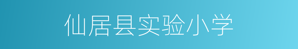 仙居县实验小学的同义词