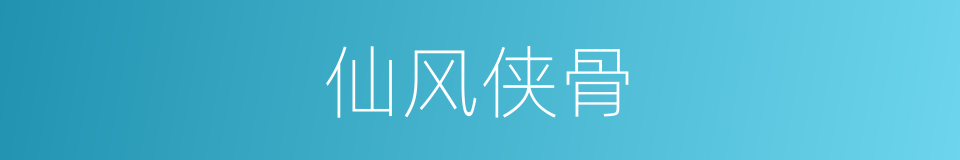 仙风侠骨的同义词