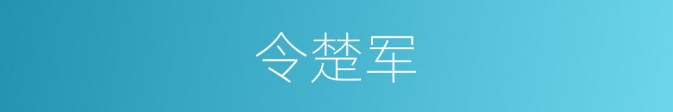 令楚军的同义词