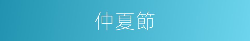 仲夏節的同義詞