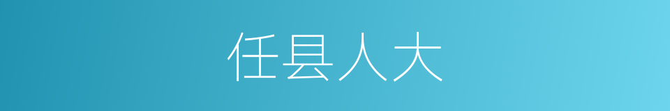 任县人大的同义词