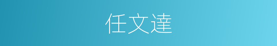 任文達的同義詞