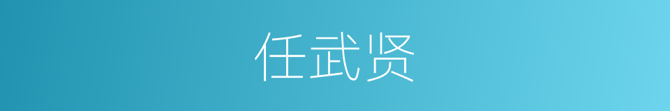 任武贤的同义词