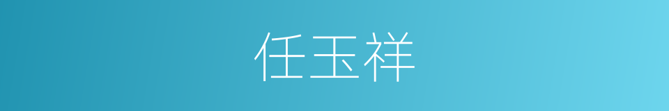 任玉祥的同义词