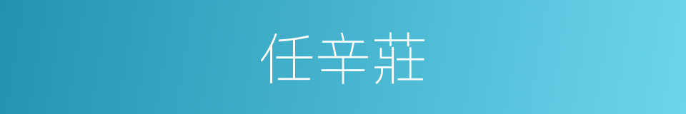 任辛莊的同義詞