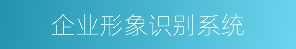 企业形象识别系统的同义词
