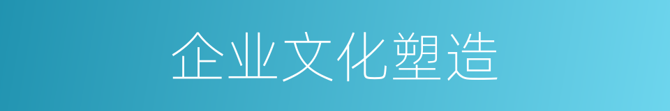 企业文化塑造的同义词