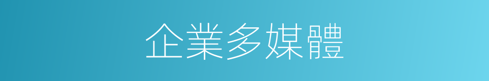 企業多媒體的同義詞