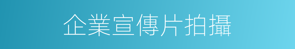 企業宣傳片拍攝的同義詞