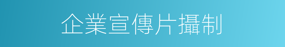 企業宣傳片攝制的同義詞