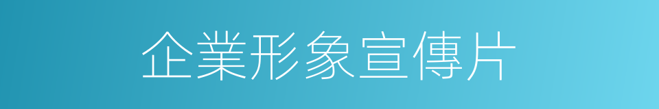 企業形象宣傳片的同義詞