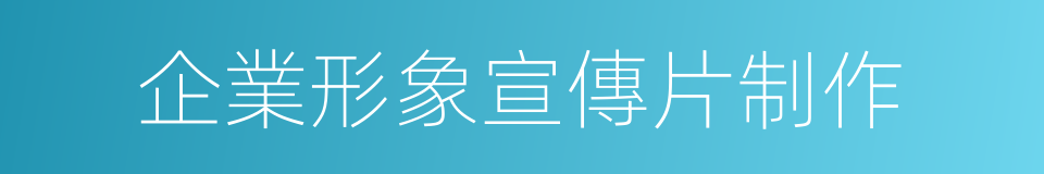 企業形象宣傳片制作的同義詞