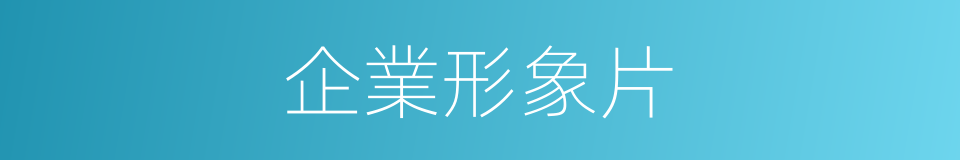 企業形象片的同義詞