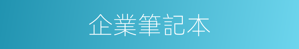 企業筆記本的同義詞