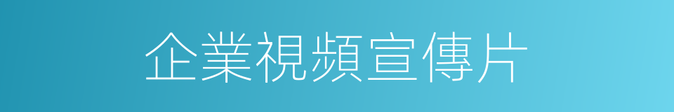 企業視頻宣傳片的同義詞