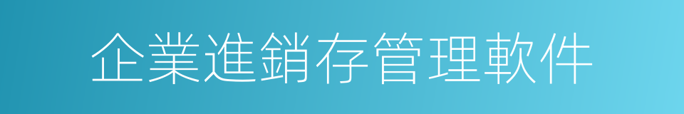 企業進銷存管理軟件的同義詞