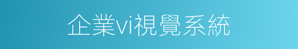 企業vi視覺系統的同義詞