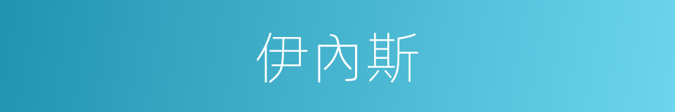 伊內斯的同義詞