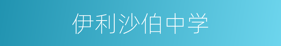伊利沙伯中学的同义词