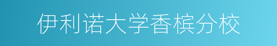 伊利诺大学香槟分校的同义词