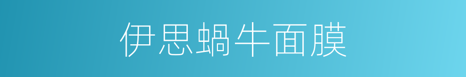 伊思蝸牛面膜的同義詞