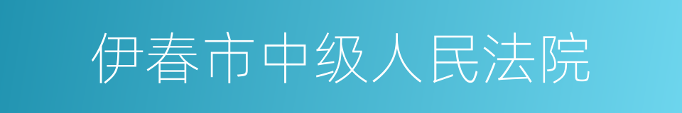 伊春市中级人民法院的同义词