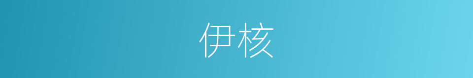 伊核的意思