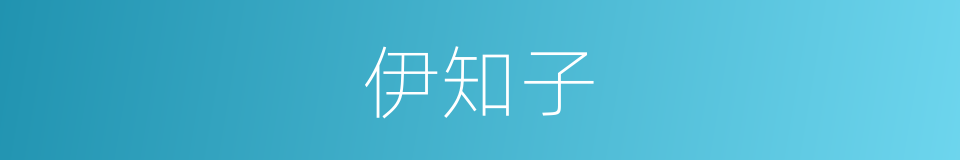 伊知子的同义词