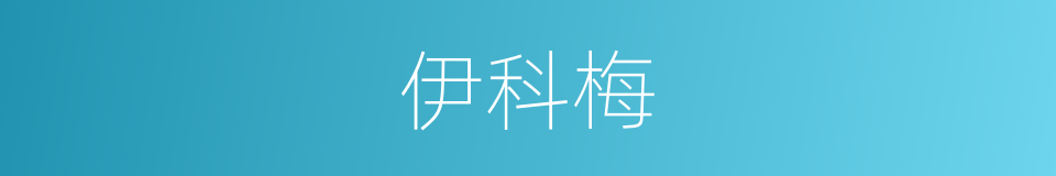 伊科梅的同义词