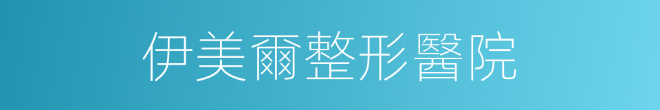 伊美爾整形醫院的同義詞