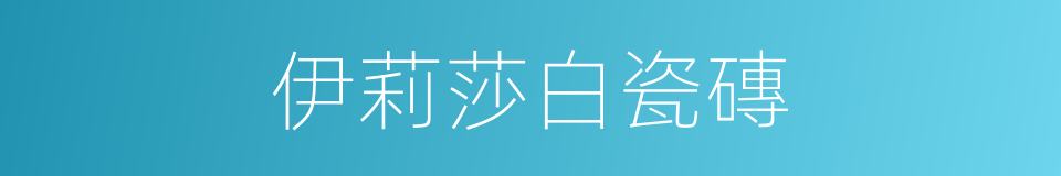 伊莉莎白瓷磚的同義詞