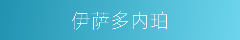 伊萨多内珀的同义词